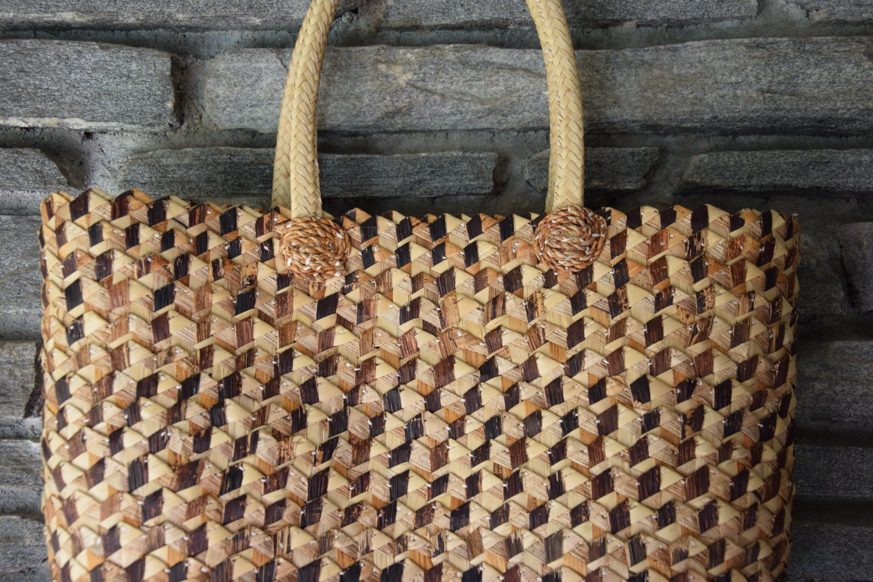 Taschen für Damen: handgewebte Tasche mit Bananenblättern‪ – Neu (gemäss Beschreibung) aus Mezzovico von finsteraar 2