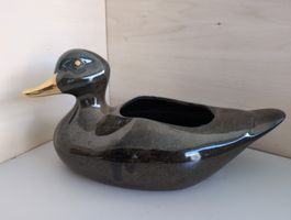 Vintage Keramik Übertopf in Entenform, Top Zustand!