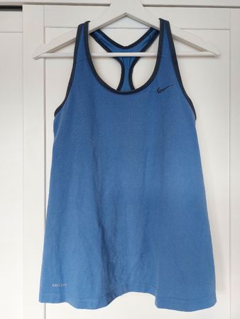 Nike Dri-FIT Vintage Sporttop blau Gr. M Top Fitness Tanktop