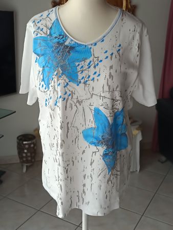 Kingfield Shirt, Charles Vögele, Gr. 44, Baumwolle, Top