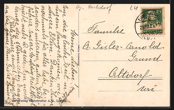 Cartoline postali: AK Gerliswil, Ortsansicht mit Kirche – Usato da Berlin venduto da bartko-reher 1