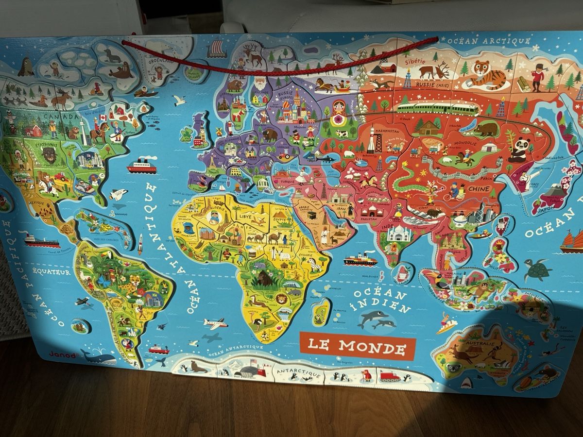 Janod Puzzle: Puzzle Janod ‚Le Monde‘ – Nuovo (secondo la descrizione) da Oberägeri venduto da Loup18