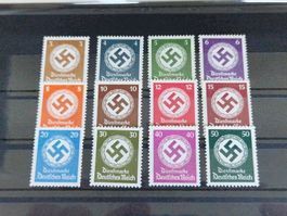 Deutsches Reich Hakenkreuz Dienstmarke Set POSTFRISCH