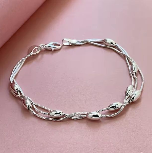 Bracciali & Braccialetti: Elegantes Armband, 925 versilbert – Nuovo (secondo la descrizione) da Grenchen venduto da maretop 2