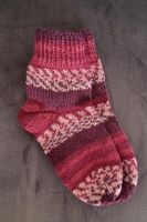 Gestrickte Kindersocken_1, Gr. 24/25. Portofrei.