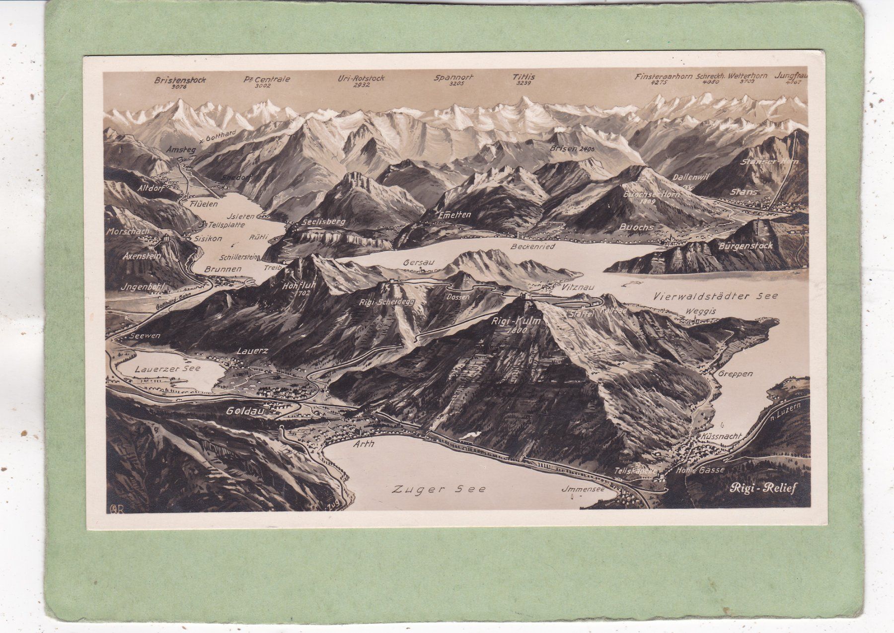 Cartoline postali: Rigi Relief – Usato da Herisau venduto da Lisegrat2008