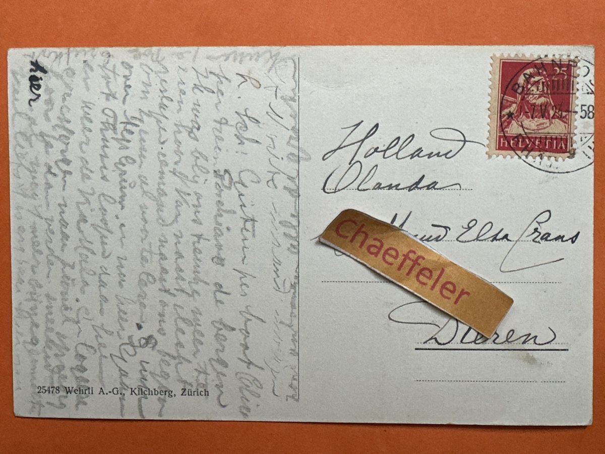 Cartoline postali: 1923 St. Moritz - Segantini-Museum. – Usato da Zürich venduto da Chaeffeler 1