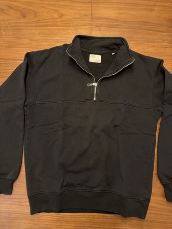 Colorful Standard Quarter Zip Pullover schwarz Grösse XS