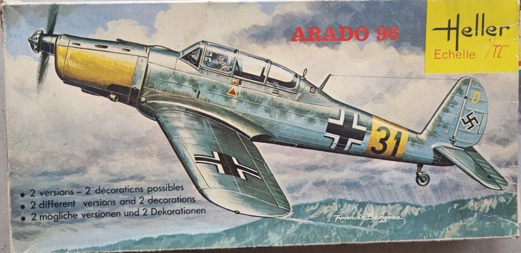 Heller Kit di modellismo & Modellini statici: 1/72 Heller Ar 96 (162) – Usato da Grand-Lancy venduto da LFW