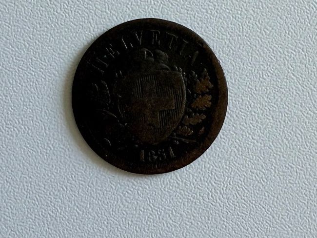 Toutes les monnaies: 2 Rappen 1851 – D'occasion à Münsingen par Olsek01 1
