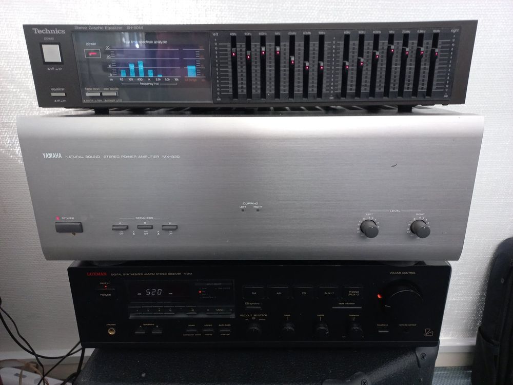 Hifi Luxman R-341, Yamaha MX830, Equalizer Technics SH-8044 (Gebraucht ...