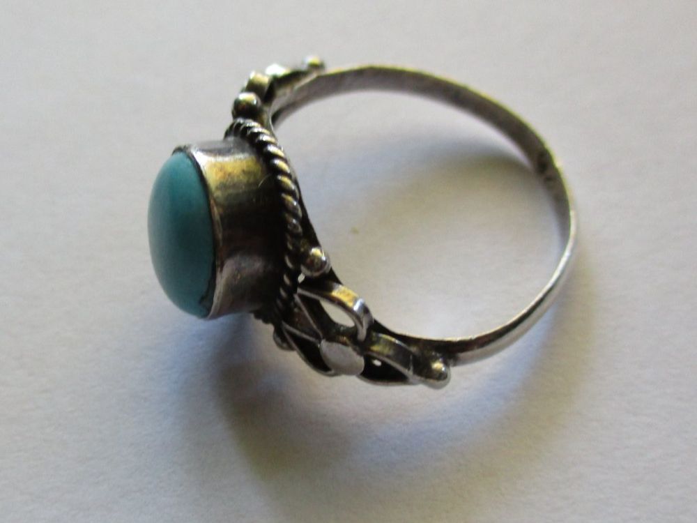 Anelli: Bague argent 925 avec pierre bleue – Usato da La Sarraz venduto da vic_v6kz 1