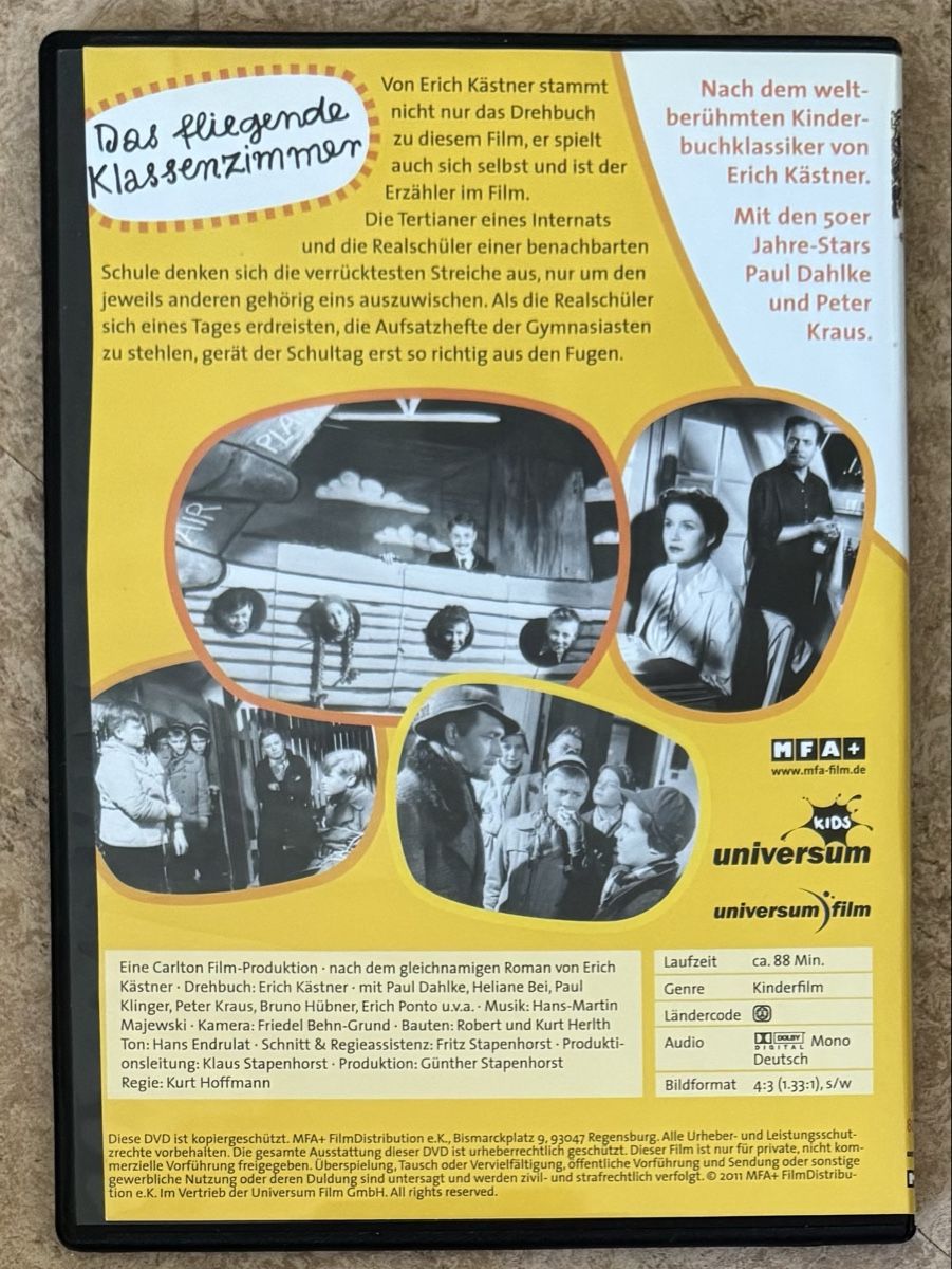 Tutti i DVDs: DAS FLIEGENDE KLASSENZIMMER  – Nuovo (secondo la descrizione) da Dietikon venduto da AndreaSch01 1