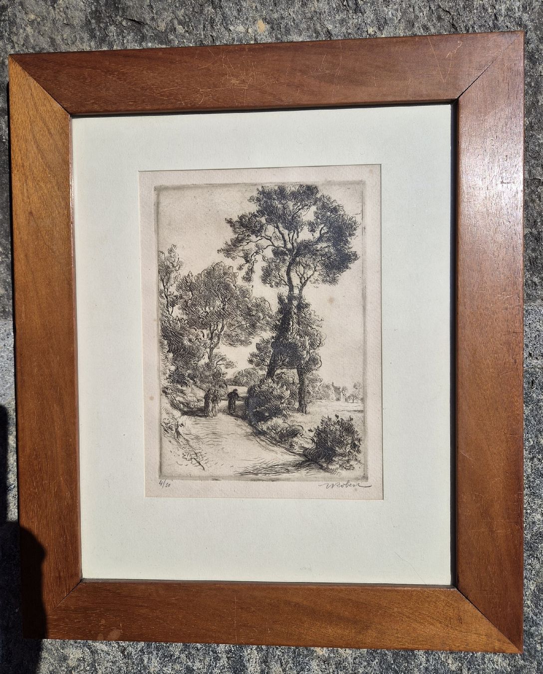 Stiche: Gravure de Henri Robert, Giffers ca 1920 – Gebraucht aus Farvagny-le-Grand von CollectibleWatches