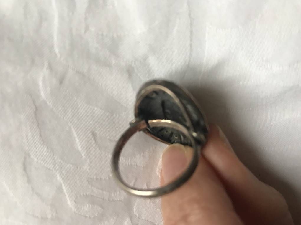 Anelli: Silberring mit Onyx – Usato da Zürich venduto da kel_x6fk 1