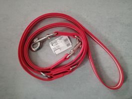 Multifunktionale Hundeleine K9 rot 2.2 m phosphoreszierend