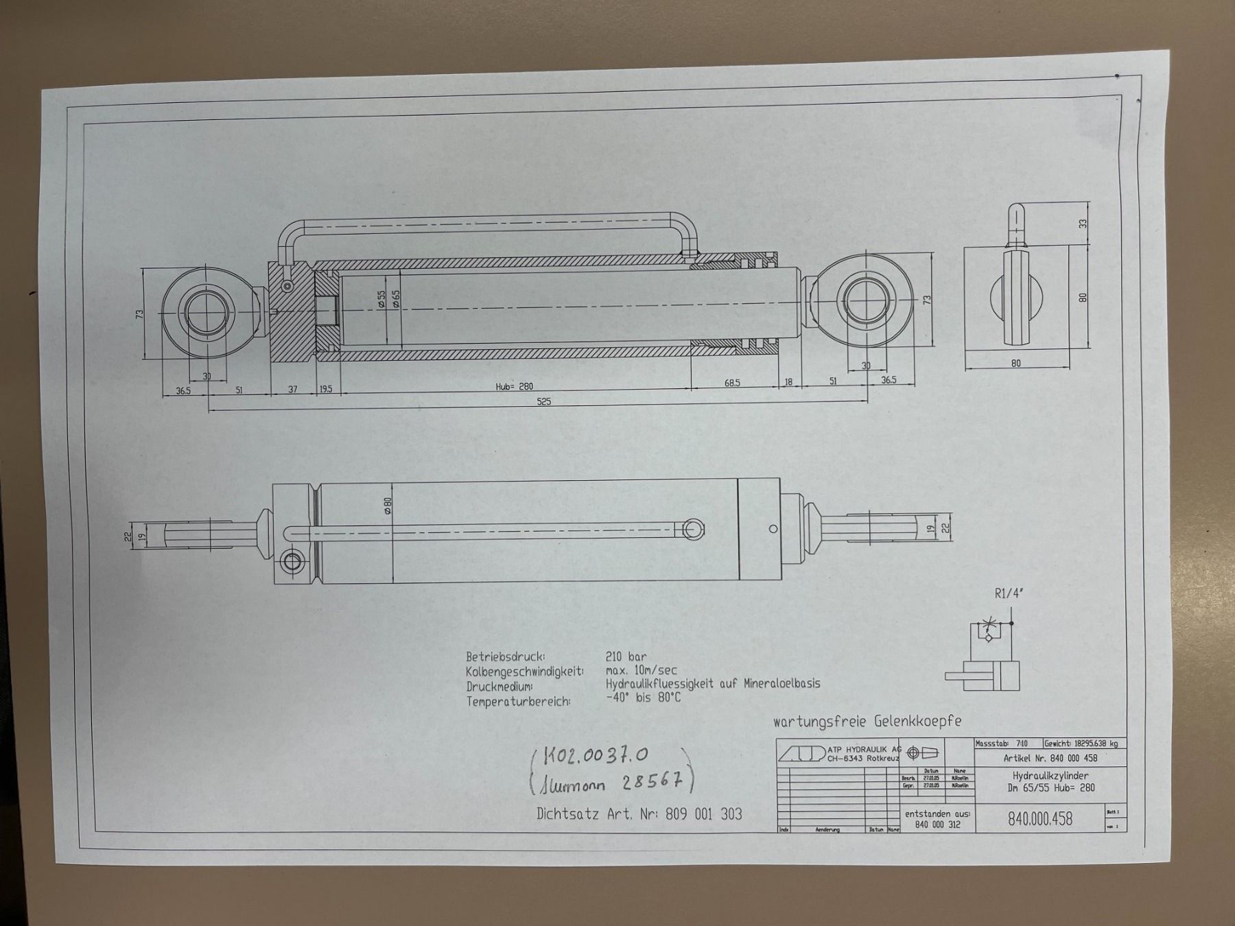 Sonstiger Industriebedarf: Hydraulikzylinder – Neu (gemäss Beschreibung) aus Ruswil von kurmann-technik 1