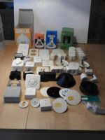 ELEKTRO KONVOLUT,, 4 LAMPE , MEHR ALS 50 ARTIKEL