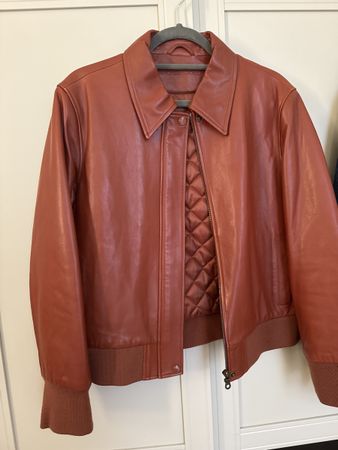 Bomber cuir marron