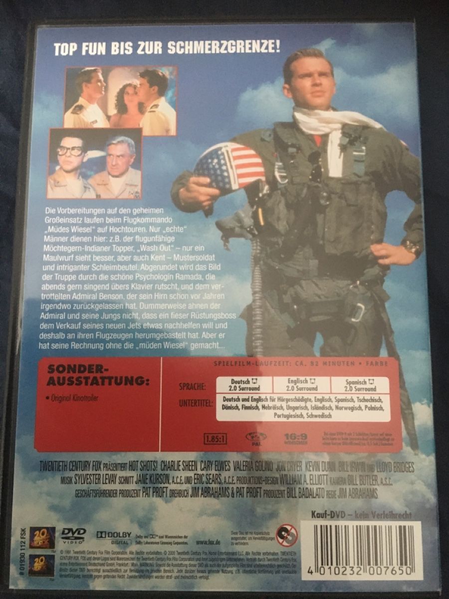 Tous les DVDs: Hot Shots dvd – D'occasion à Seengen par Predator86 1