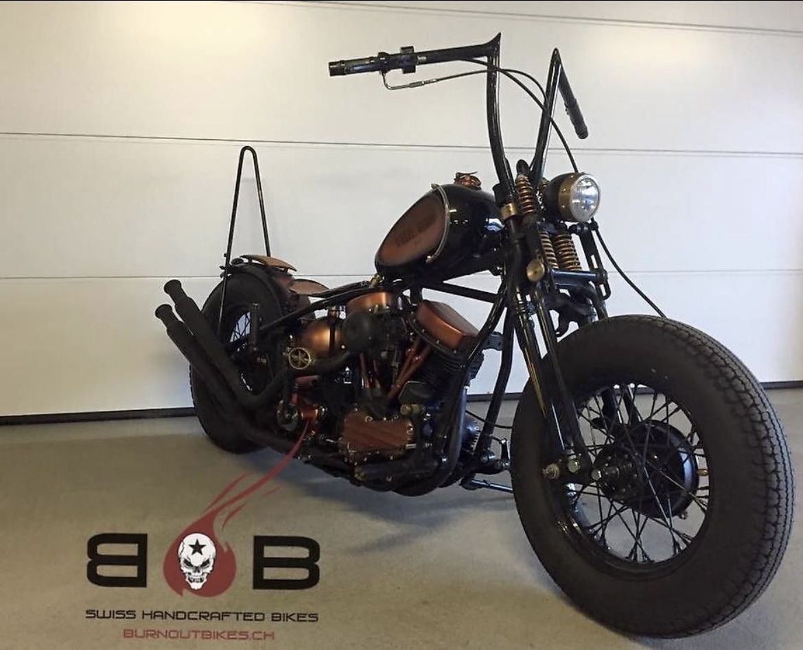 Harley-Davidson Altro: HARLEY DAVIDSON FL PANHEAD 1948 CUSTOMBIKE – Usato da Sirnach venduto da B.O.B.BIKES 1