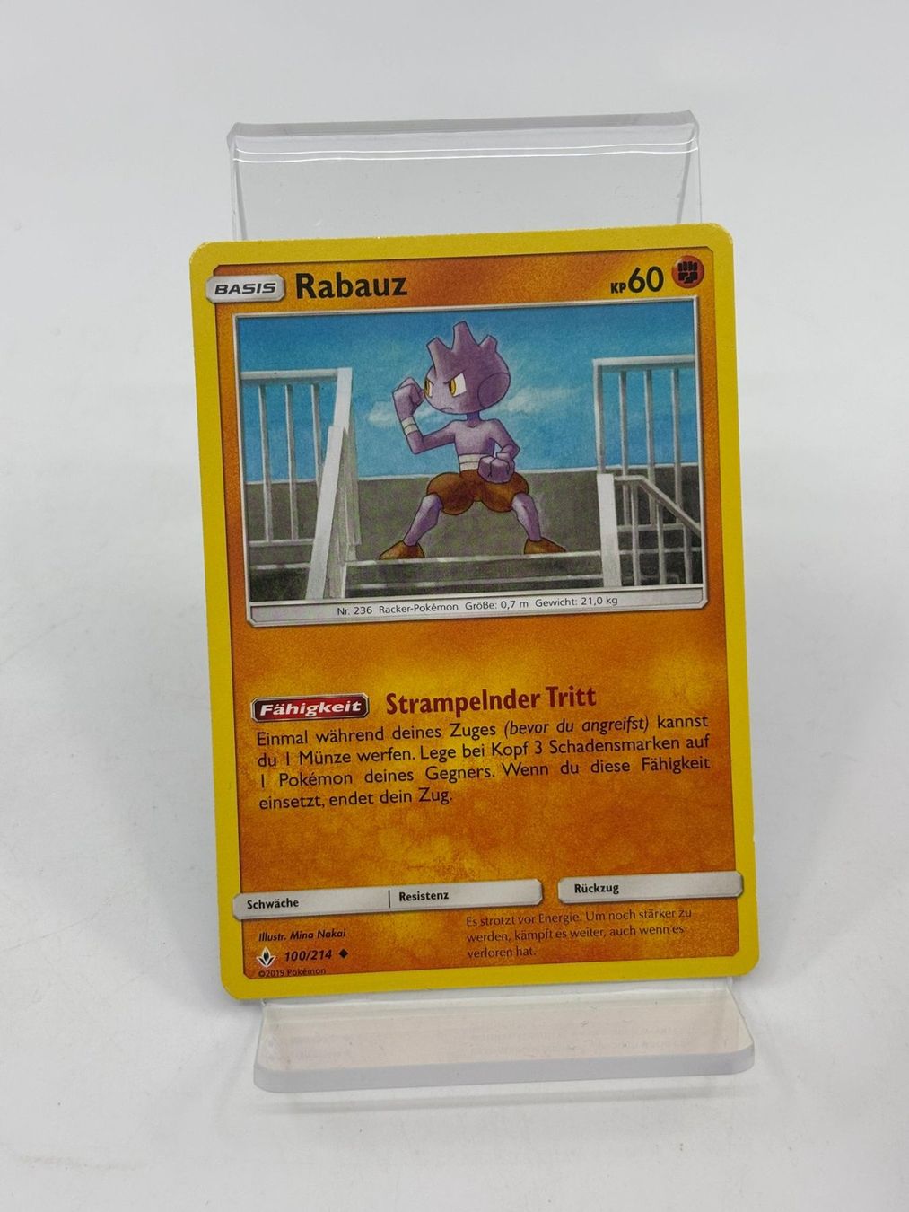 Pokémon Carte collezionabili: Pokemon Rabauz 100/214 – Usato da Herisau venduto da Pokemon2026