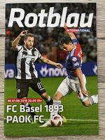 MatchDay Program Fc Basel Paok Fc 2018