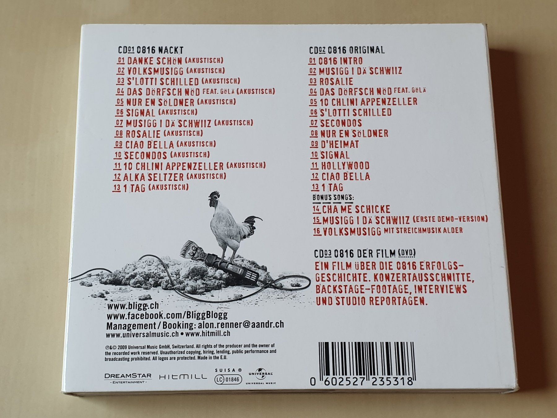 CDs: Bligg 0816 Nackt – D'occasion à Stansstad par collectorsshop 1