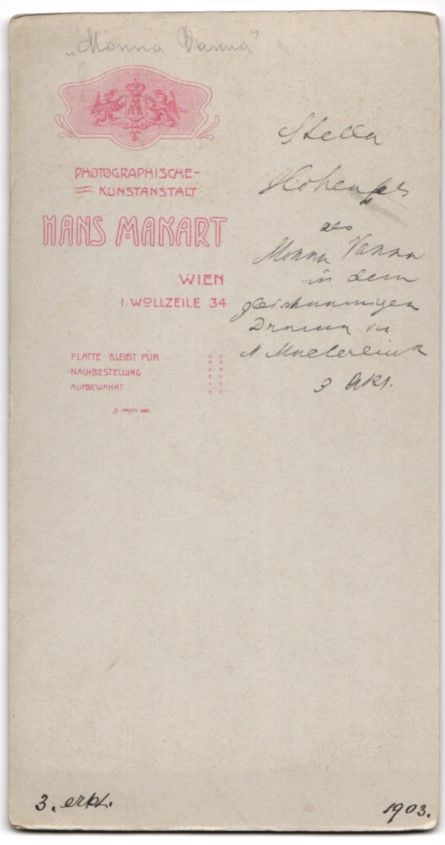 Photos & affiches: Fotografie Hans Makart, Wien, Schauspiel – D'occasion à Berlin par bartko-reher 1