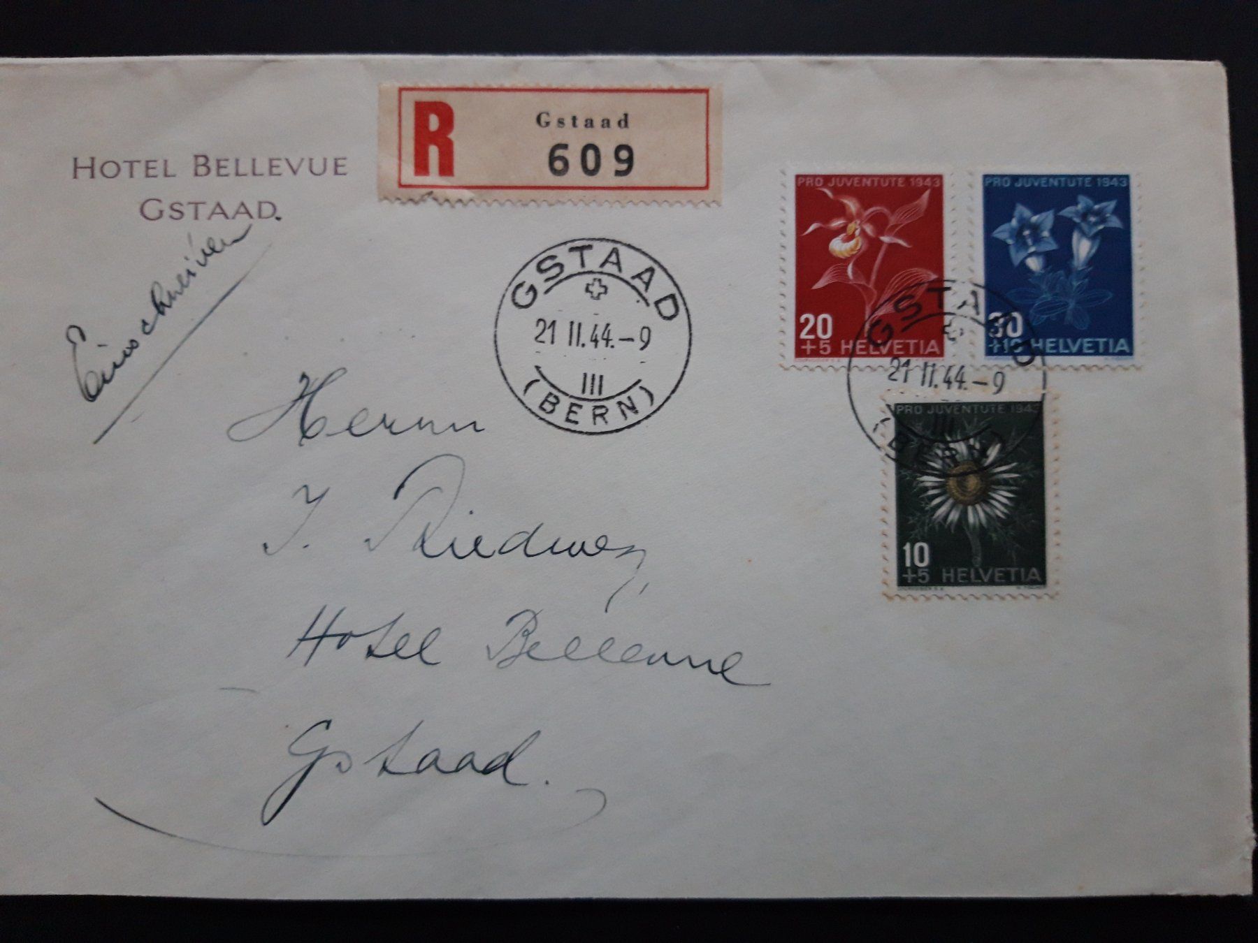Buste & buste per spedizione: R-Brief  Pro Juventute 1943 – Usato da Wattenwil venduto da paku48
