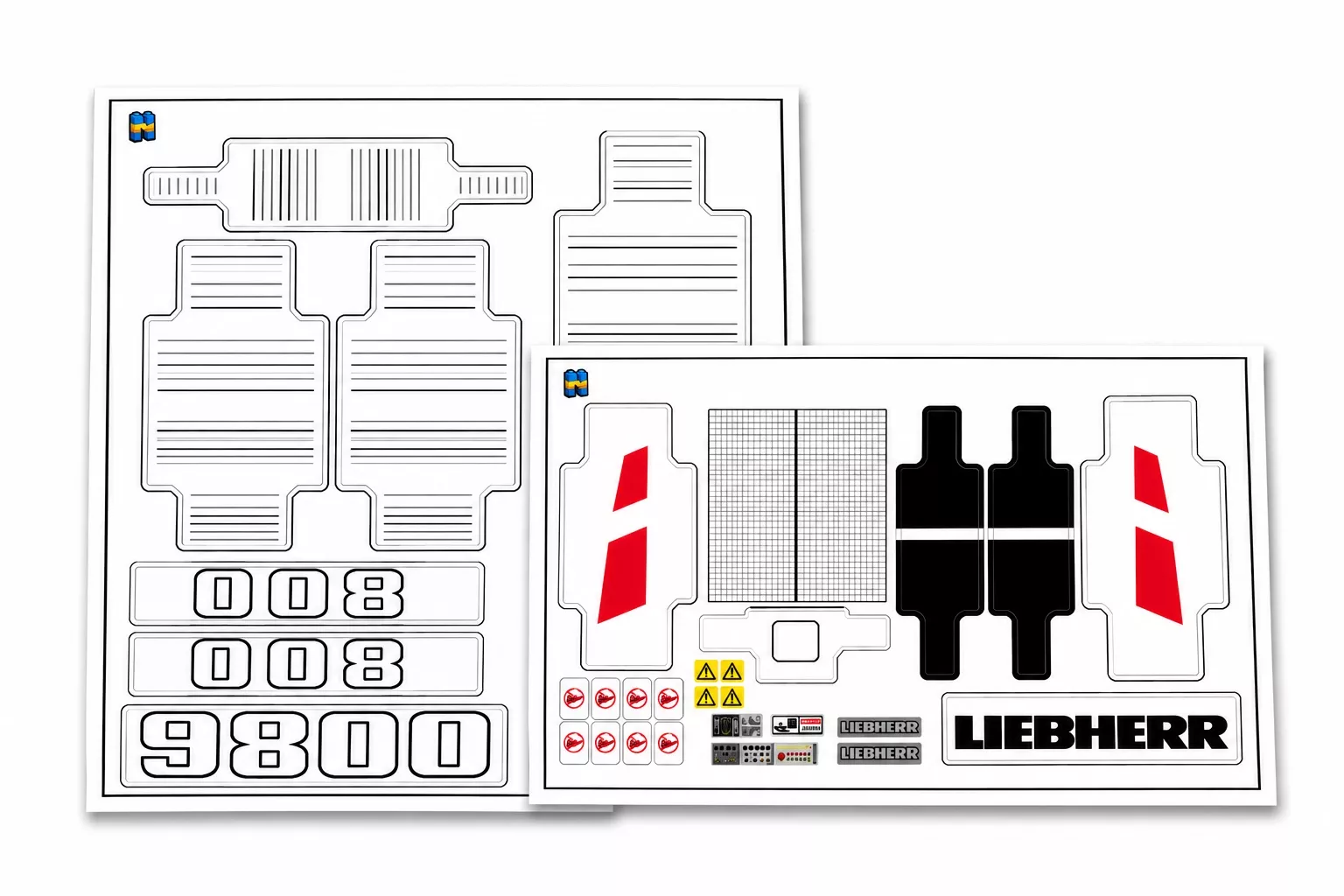 Sticker: Lego Technik 42100 Sticker Set – Nuovo e nell'imballaggio originale da Schwenden venduto da Noppenwelt.ch
