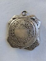 Antike Art Nouveau Silber Puderdose 1900, Frankreich