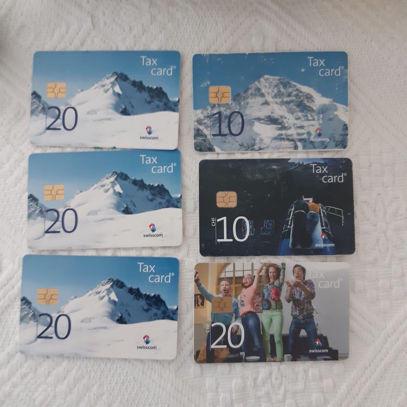 Swisscom Telefon- & Taxkarten: 6 alte Telefonkarten – Gebraucht aus Luzern von Sontru