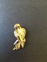 pendentif oiseau doré en argent massif 925 (vermeil)