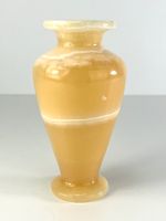 Kleine Egyptian Alabaster Vase –Naturstein Unikat Handarbeit