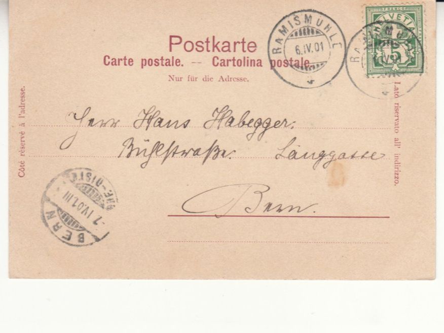 Cartoline postali: Rämismühle 1901 – Usato da Bürglen TG venduto da StampGraf 1