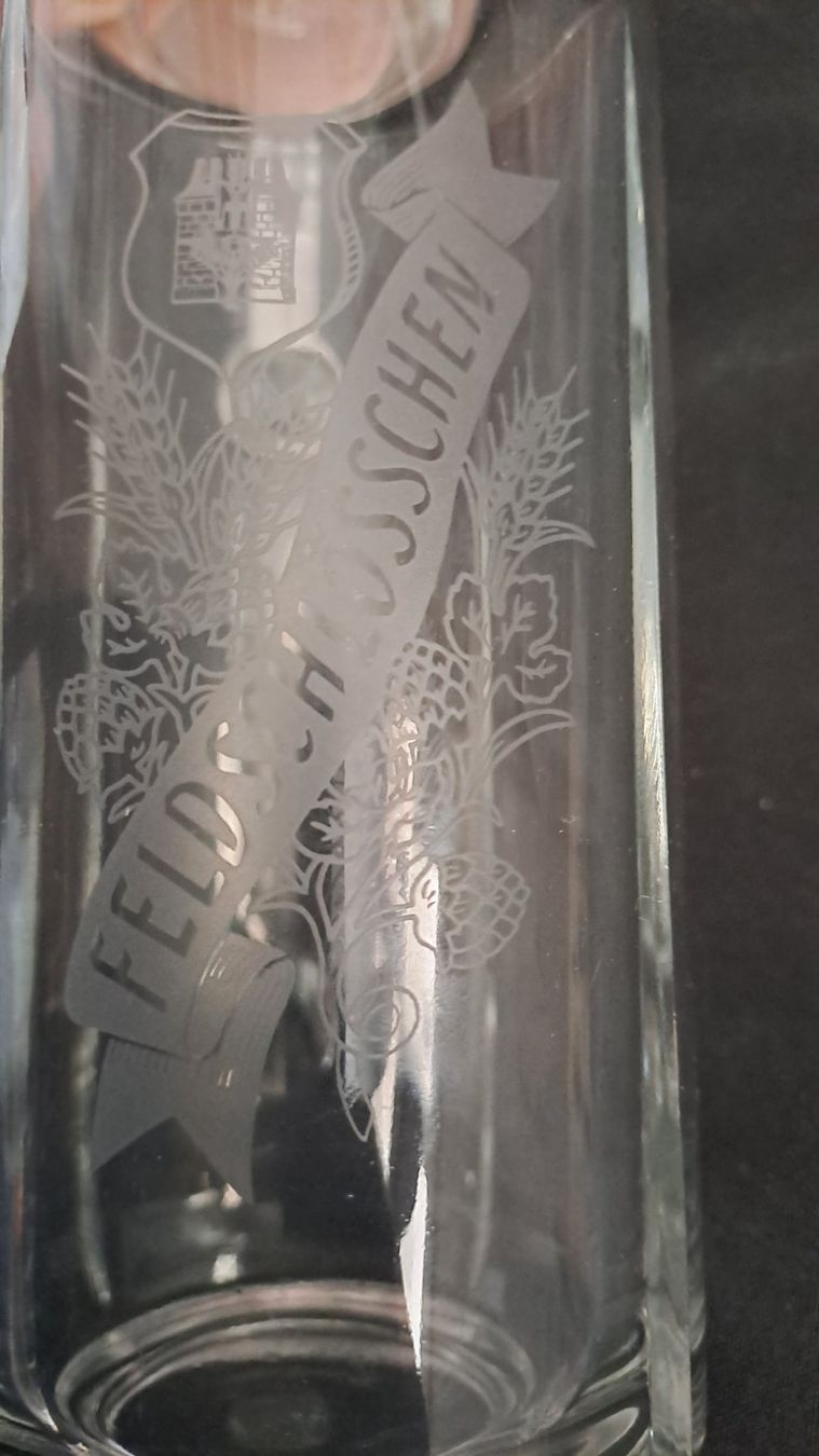 Feldschlösschen Gläser: 3 Bierkrüge Glas Zinn Deckel – Gebraucht aus Deitingen von Soya1 5