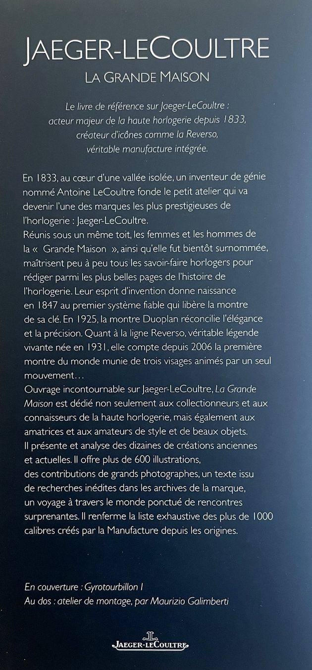 Bücher: Jaeger-Lecoultre - La grande maison – Gebraucht aus Savagnier von Ne2065 1