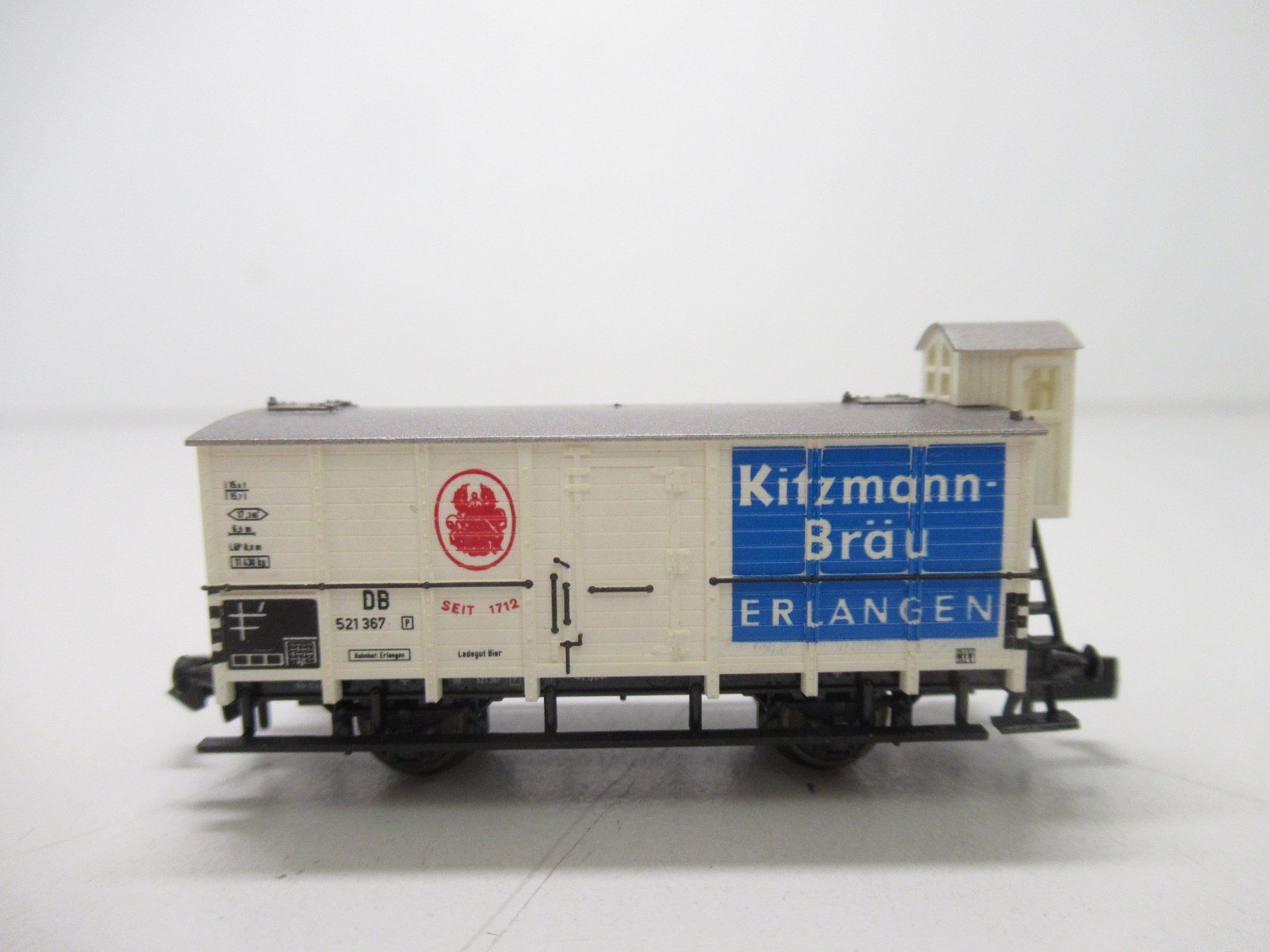 Trix Modellini di ferrovie: Minitrix 13825 ged. Güterwagen "Kitzmann Bräu" DB Spur N – Usato da Basel venduto da mhmarken 1