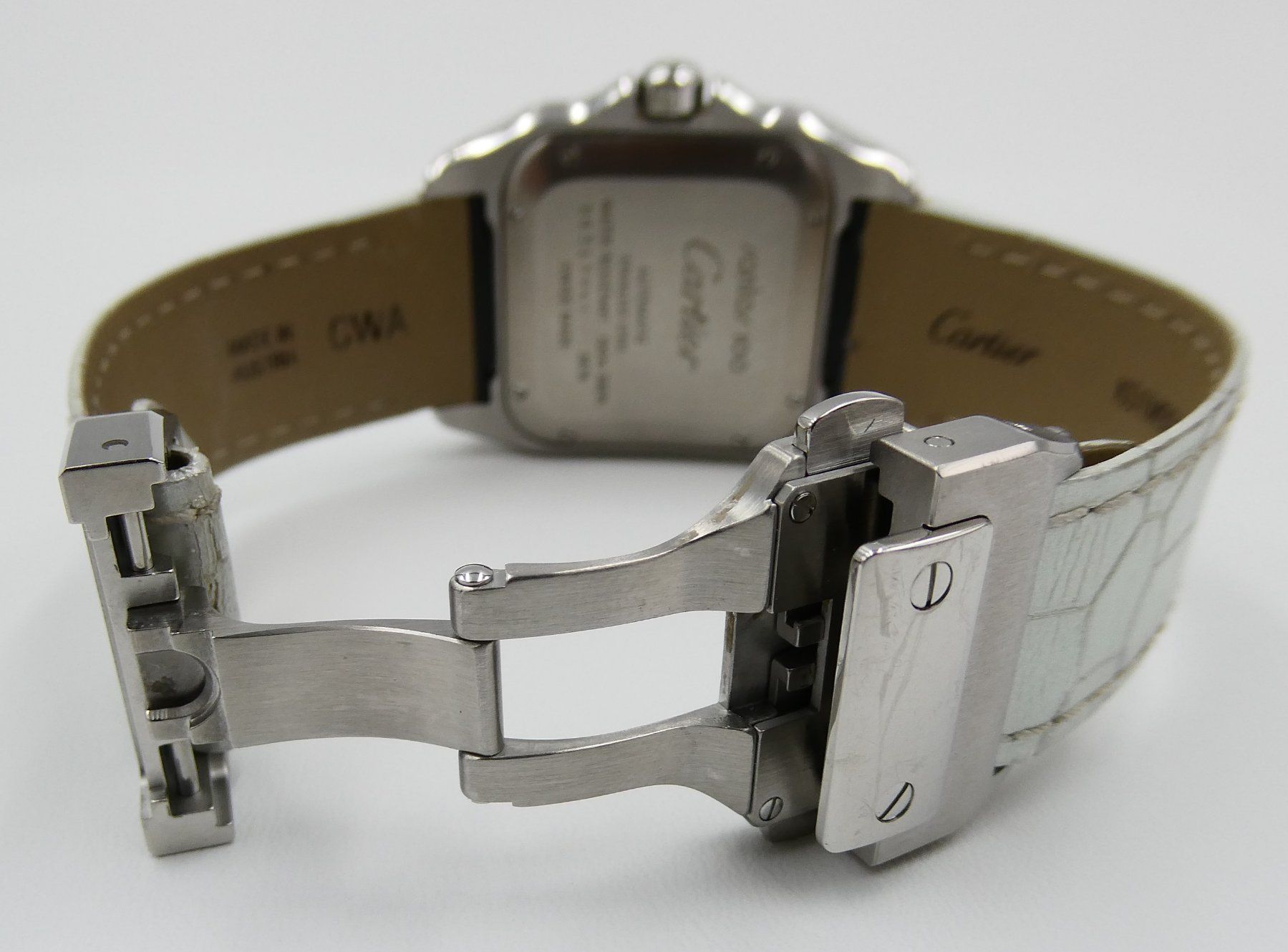 Cartier Orologi: CARTIER "SANTOS 100" MIT PERLMUTTZIFFERBLATT – Usato da Luzern venduto da EdiGem 3