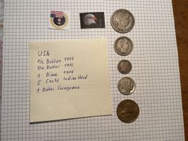 USA DOLLAR MÜNZEN IN SILBER