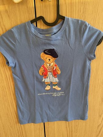 T-Shirt Polo Ralph Lauren Bär blau Grösse 120 6 Jahre