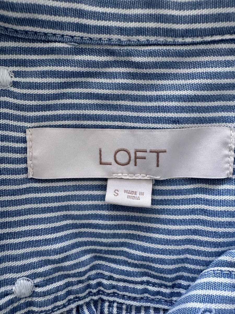 Camicette: Loft Shirt, size S, Blue Striped with stars pattern – Usato da Unterägeri venduto da aig_7jjx 2