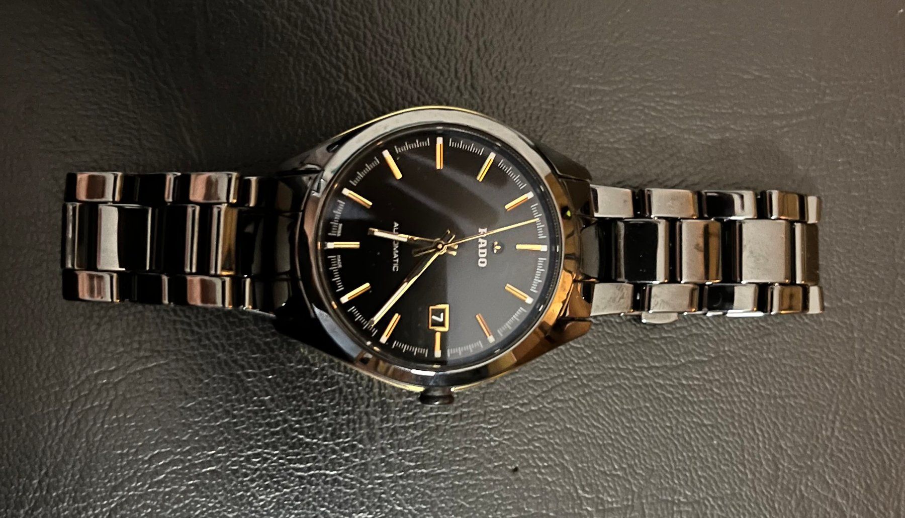 Rado Orologi: RADO HyperChrome XL Automatic Schwarz Gold Herrenuhr – Usato da St. Gallen venduto da fabio813 1