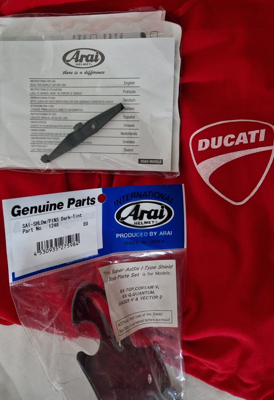 Caschi & visiere: Arai Helm/Ducati RX-7 GP, Drudi Performance. – Usato da Sins venduto da 6330berno 5