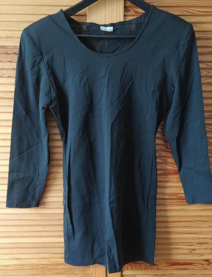 Kleider: Kleid mit Spitzenrücken, Schwarz - Grösse 40 - – Neu (gemäss Beschreibung) aus Zürich von 1980ale