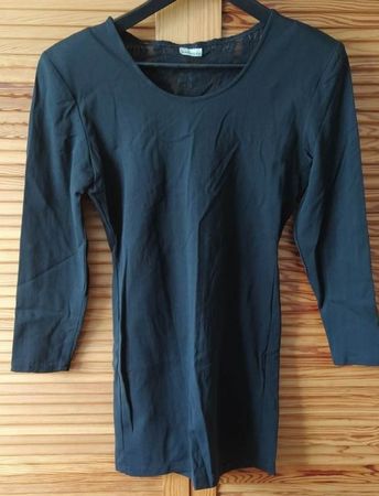 Kleid mit Spitzenrücken, Schwarz - Grösse 40 -
