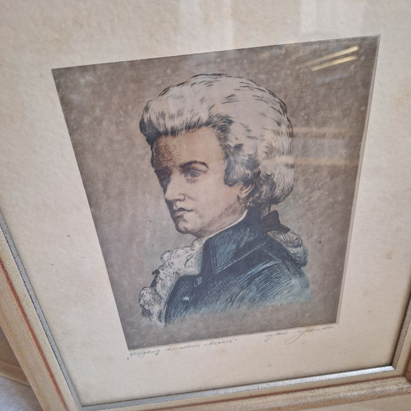 Foto & Immagini: Schönes Bild Wolfgang Amadeus Mozart – Usato da Winterthur venduto da Goldpipau 1