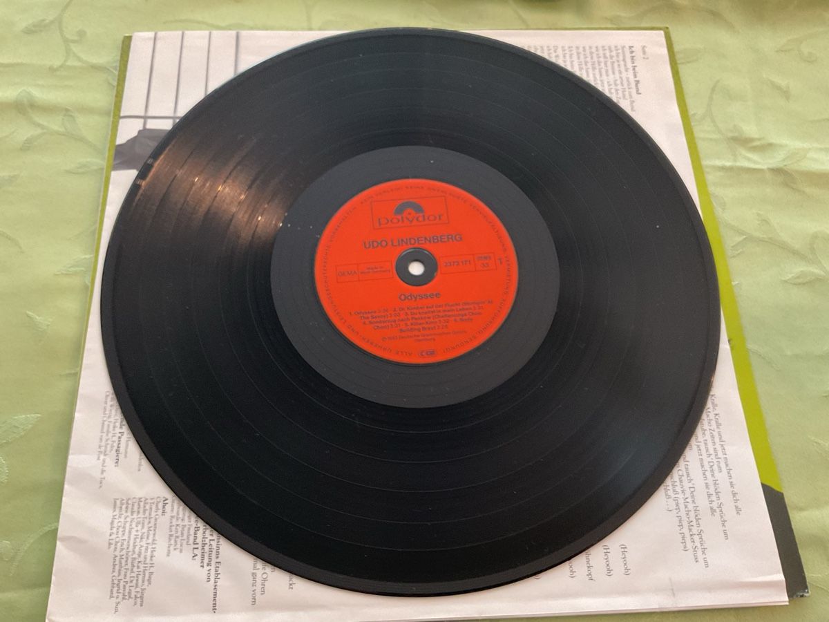 Dischi in vinile: Udo Lindenberg Odyssee LP 1983 – Usato da Steinach venduto da Quarkie 1