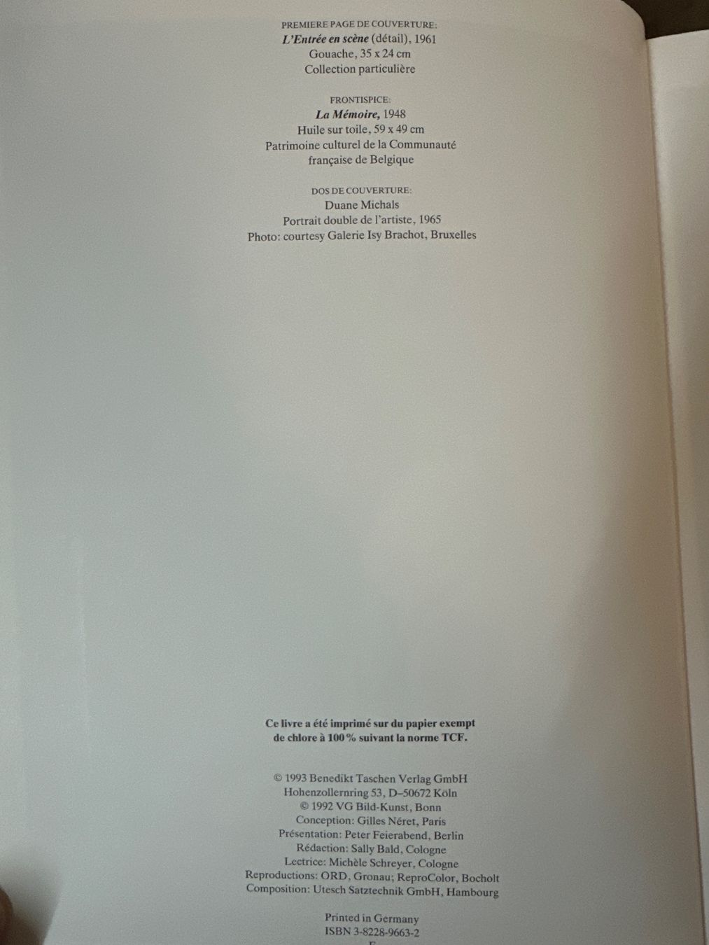 Libri: Magritte - Taschen Kunstband – Usato da Münsingen venduto da Sim2977 2